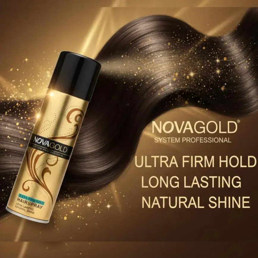 Nova Gold Ultra Firm Hairspray Natural Shine - Image 3