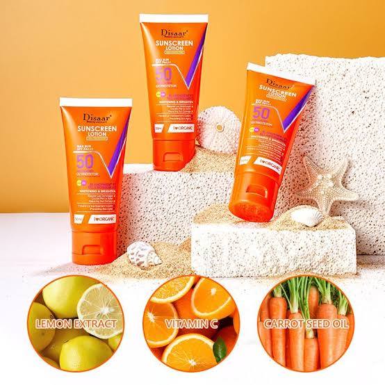Disaar Sunscreen SPF 50 Moisturizing Sun Block Lotion Waterproof - Image 3